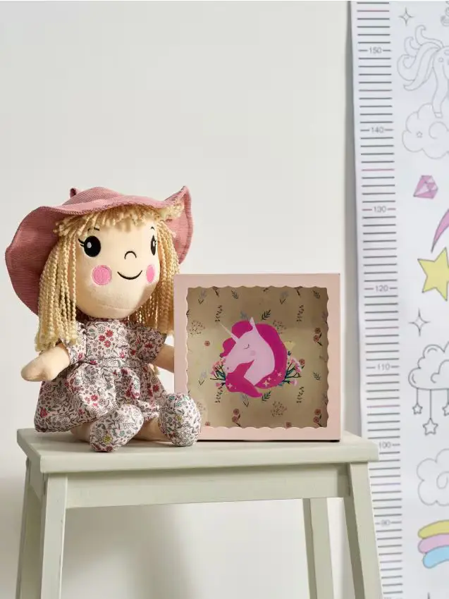 Salvadanio con motivo unicorno - multicolor