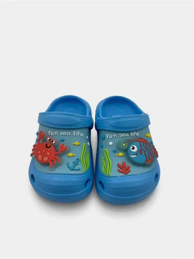 Sandali con applicazioni 3D - blu