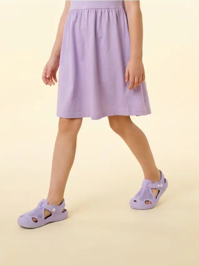 Sandali con chiusura a clip - lavanda