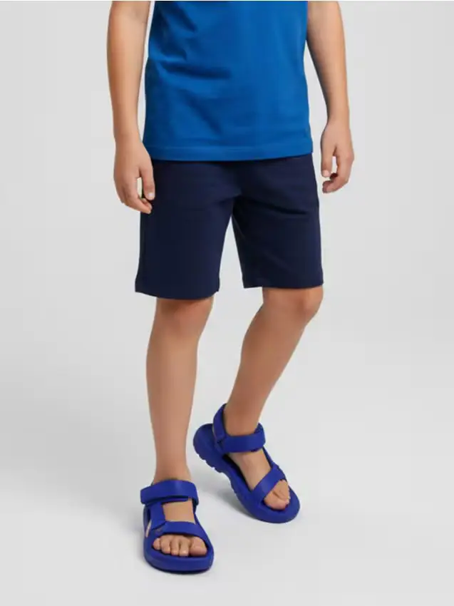 Sandali con chiusura a strappo - indaco