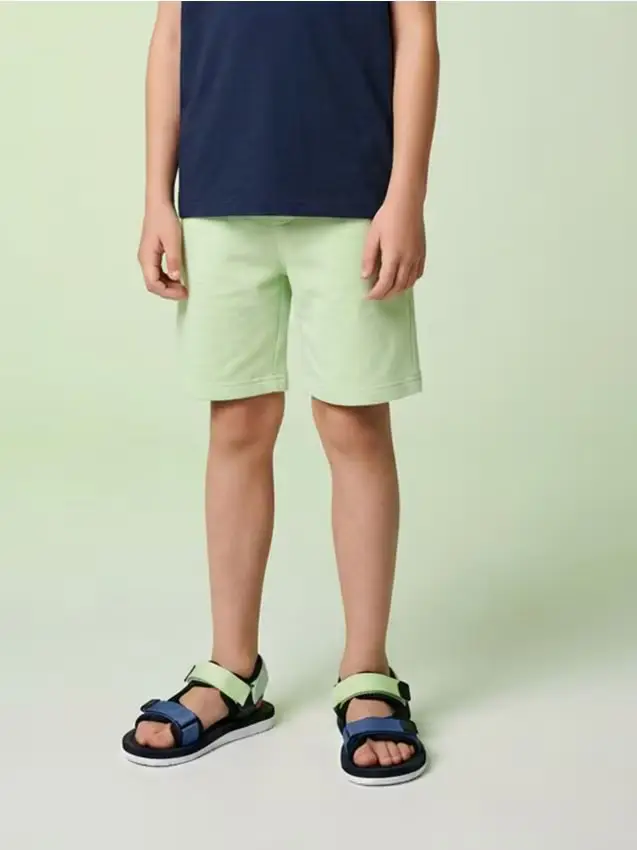 Sandali con chiusura a strappo - nero