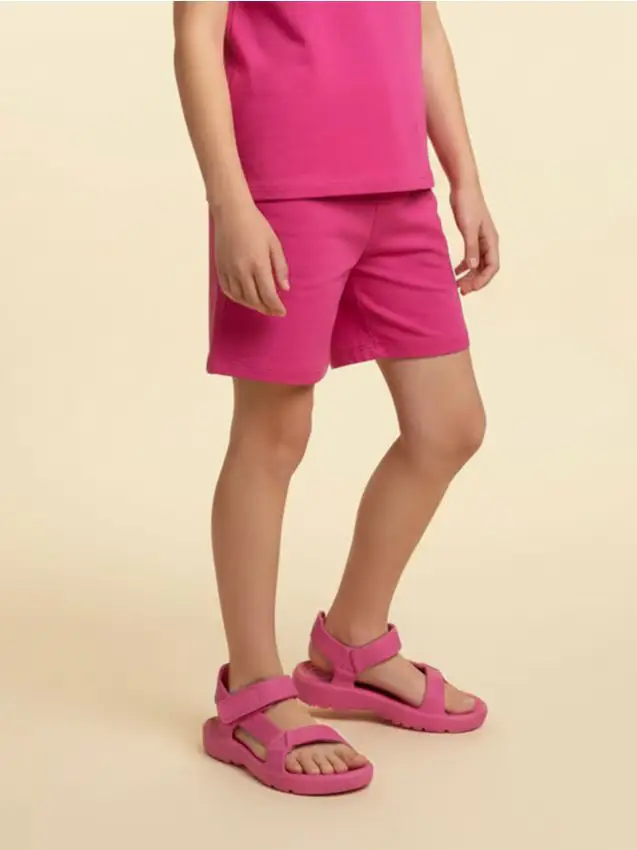 Sandali con chiusura a strappo - rosa