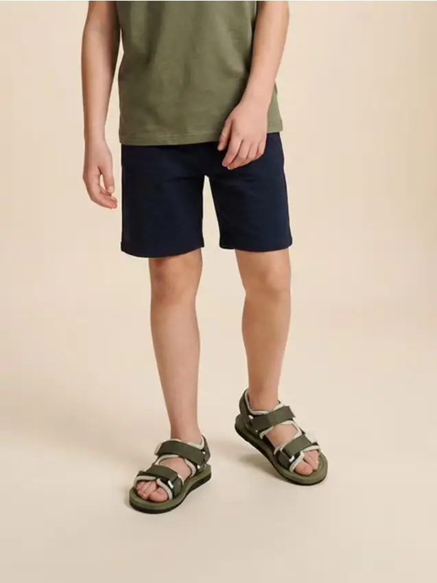 Sandali con chiusura a strappo - verde-marrone