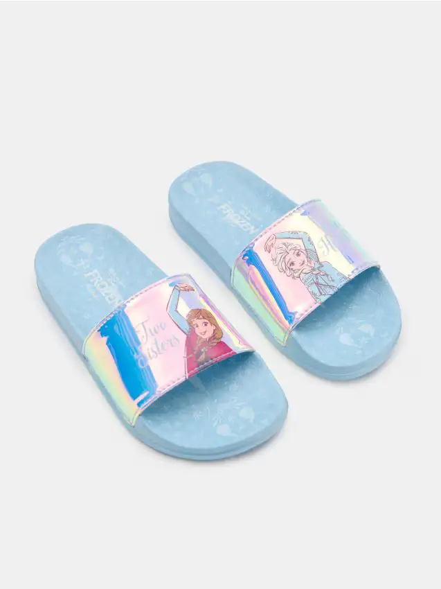 Sandali con effetto lucido Frozen - blu pallido