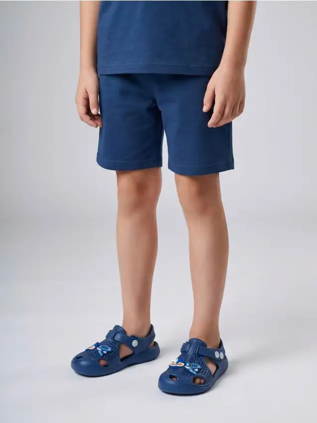 Sandali per bambini in schiuma EVA con elementi 3D - blu scuro