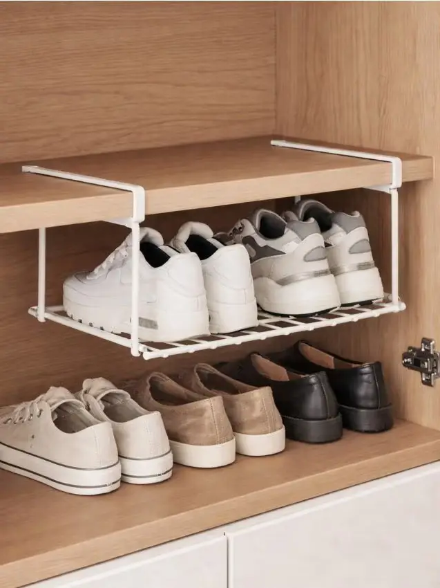 Scaffale sospeso per scarpe - bianco