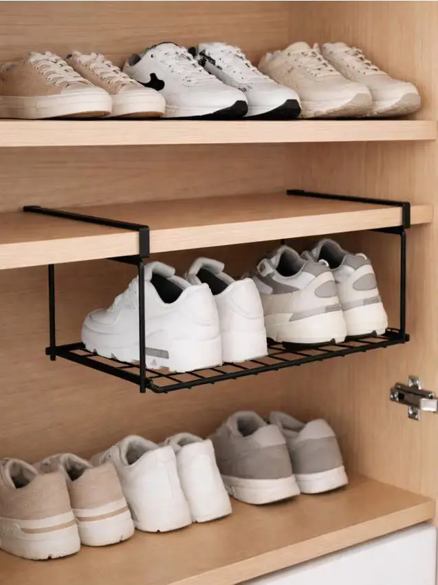 Scaffale sospeso per scarpe - nero
