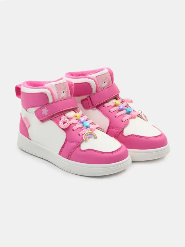 Scarpe alte con perline - multicolor