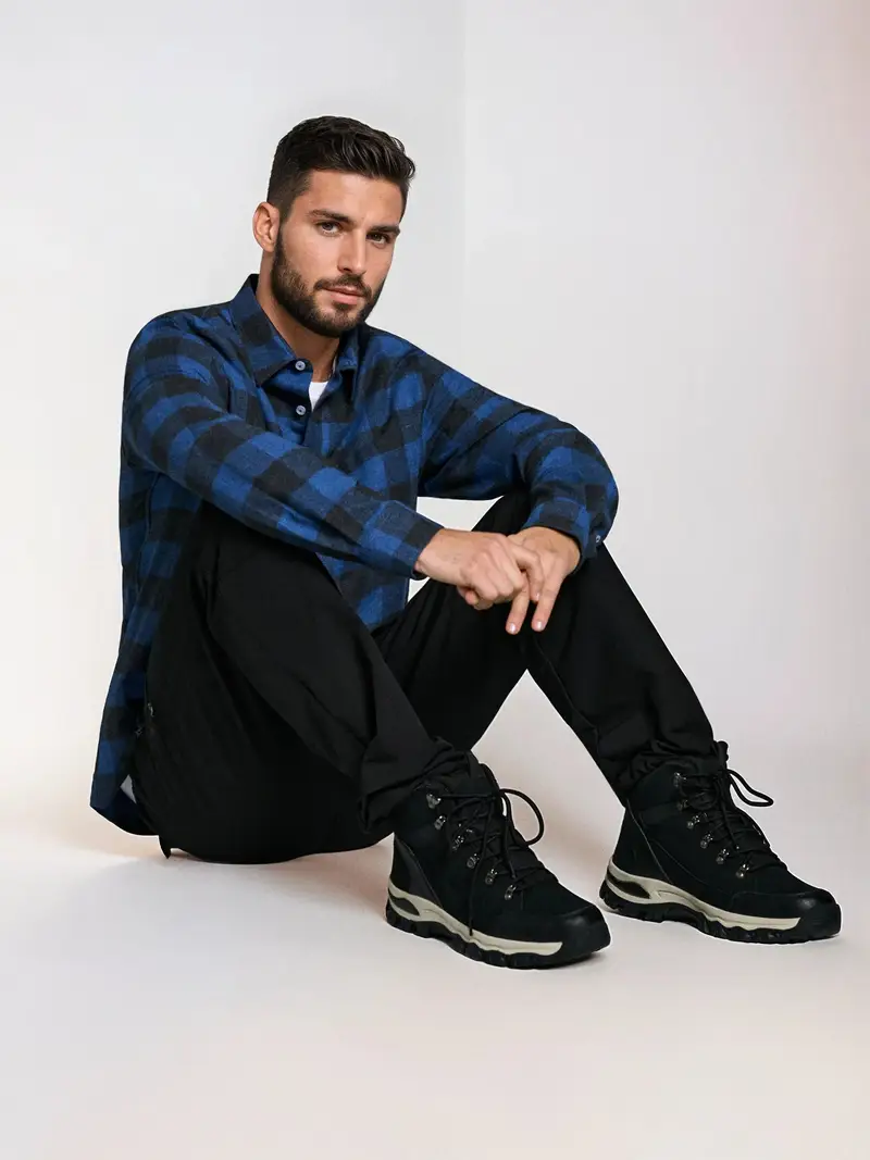 Scarponcini impermeabili alla caviglia - nero miniatura 2