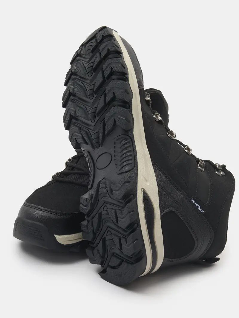 Scarponcini impermeabili alla caviglia - nero miniatura 4