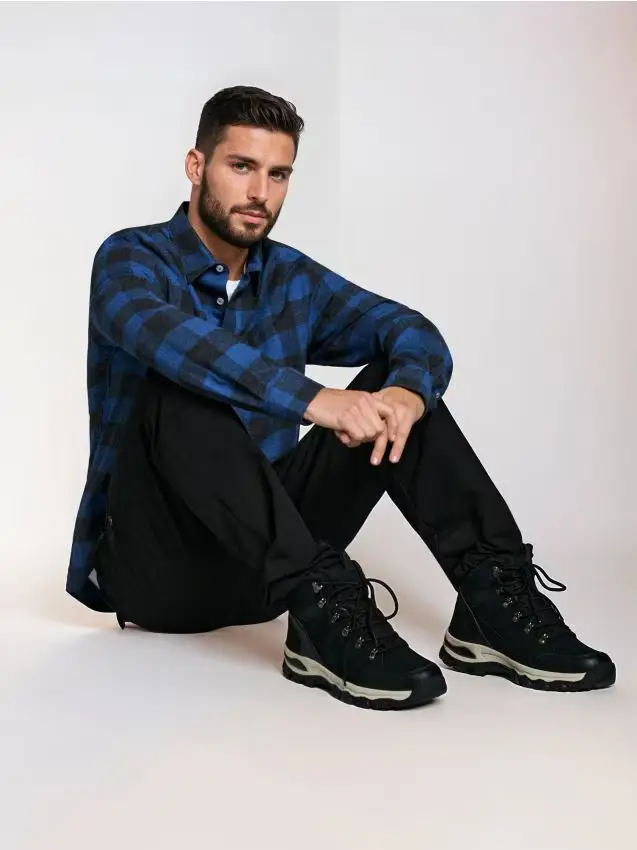 Scarponcini impermeabili alla caviglia - nero