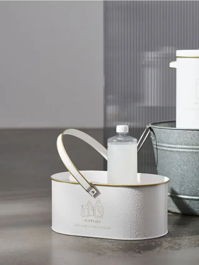 Scatola porta detersivi per bucato - bianco