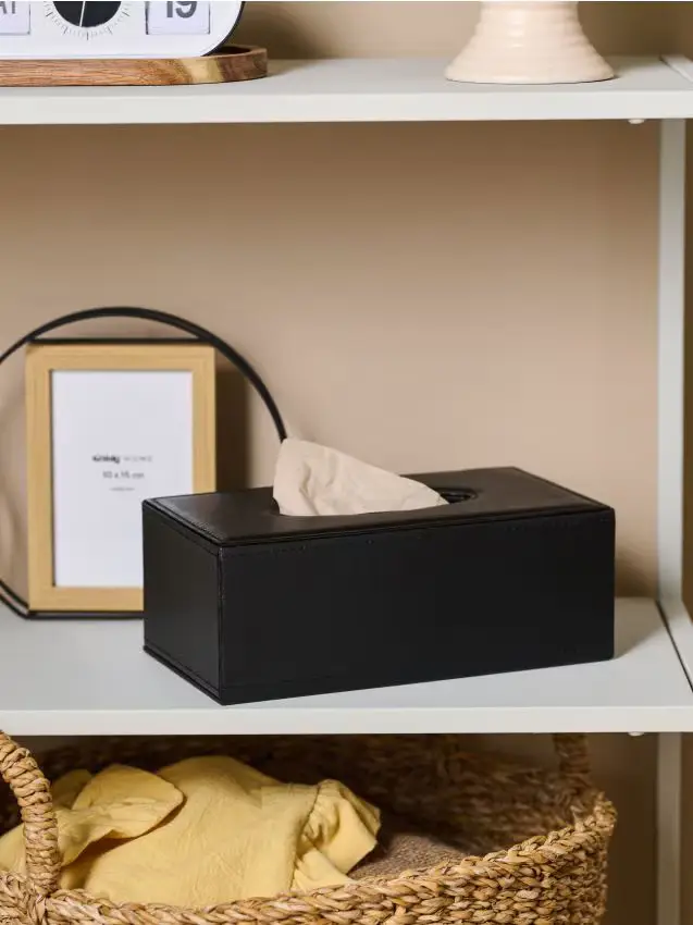Scatola porta-fazzoletti di carta - nero