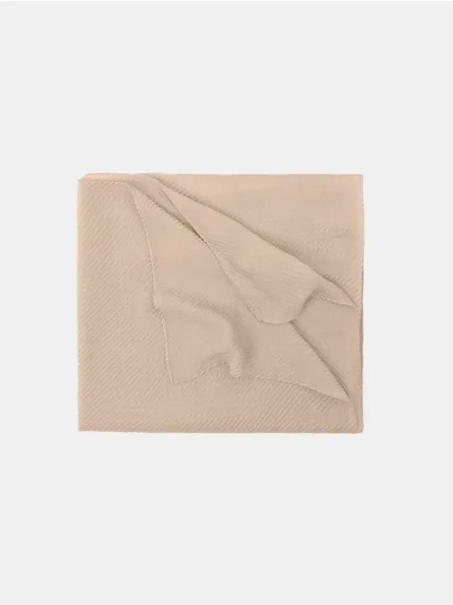 Sciarpa con miscela di lana - beige