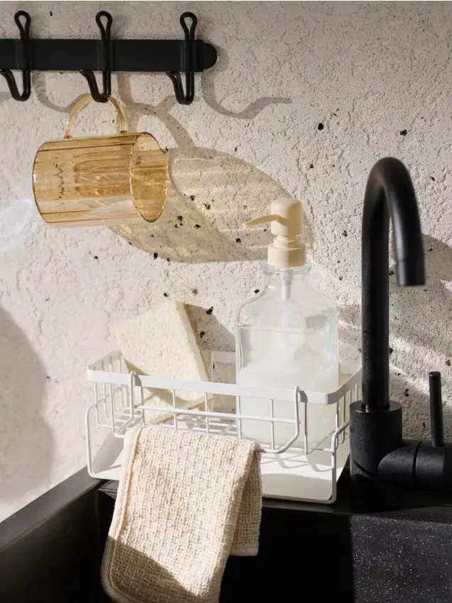 Scolapiatti in acciaio inox - bianco