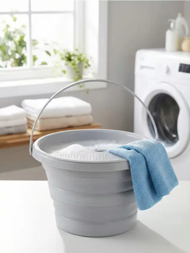 Secchio pieghevole - grigio chiaro