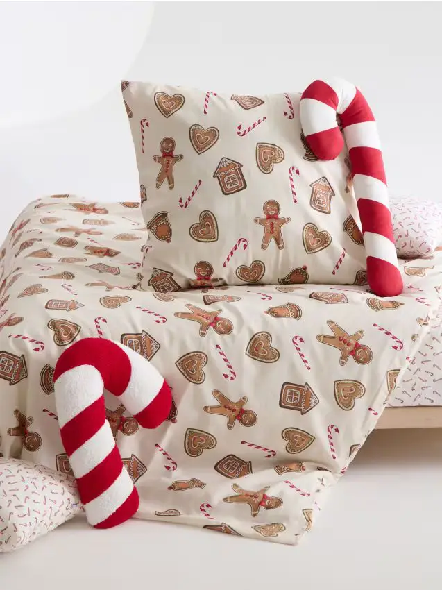 Set biancheria da letto in cotone - beige