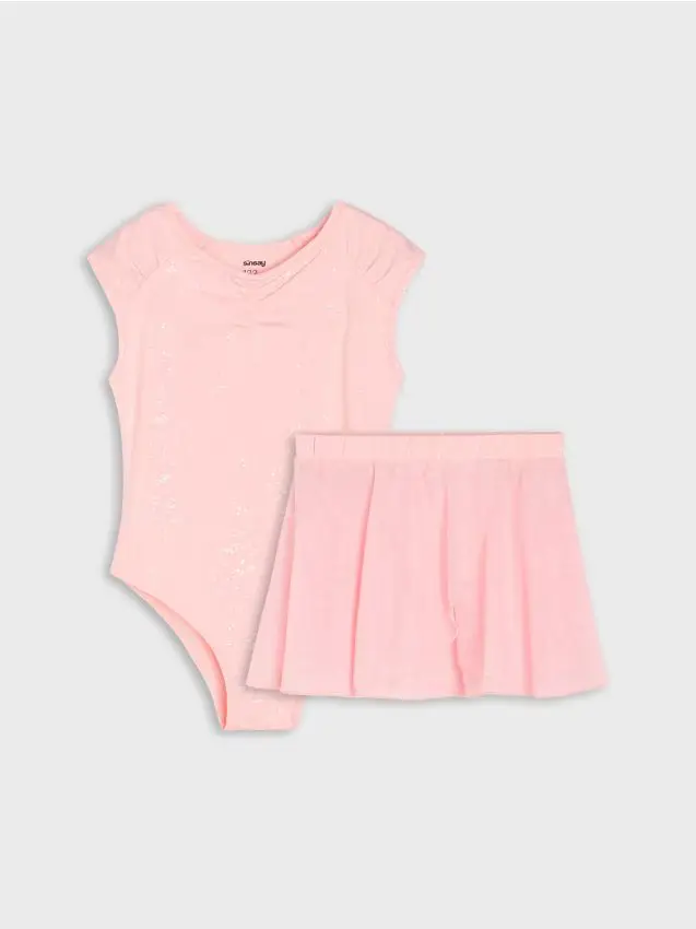 Set body e gonna - rosa cipria