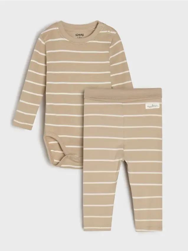 Set body e leggings - beige