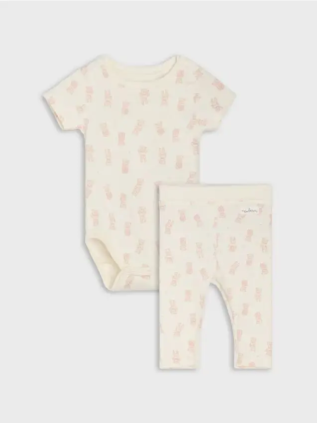 Set body e leggings - panna