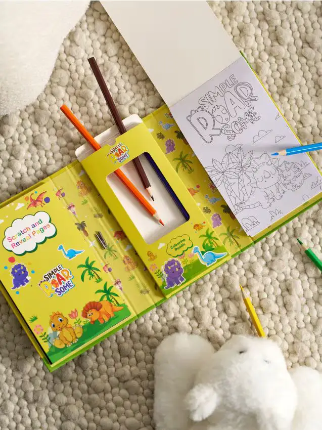 Set creativo per colorare e grattare - multicolor