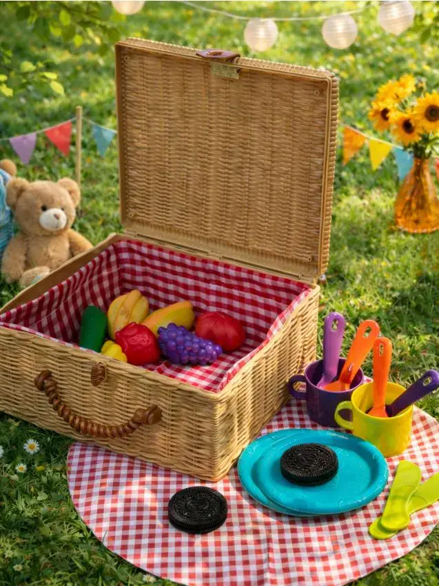 Set da gioco per picnic con accessori - multicolor