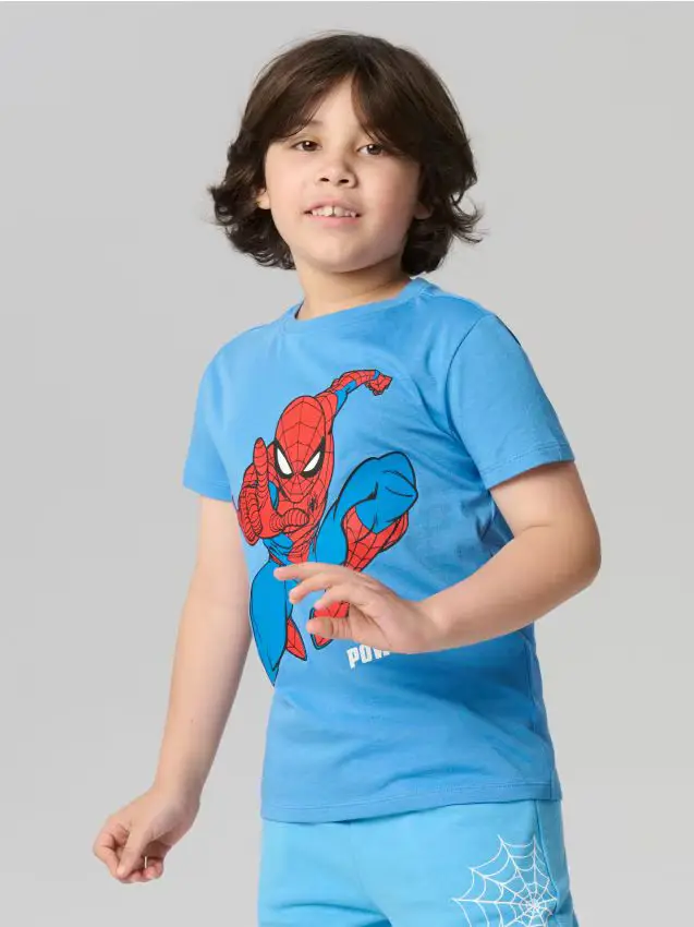 Set di 2 T-shirt in cotone a maniche corte Spider-Man - multicolor