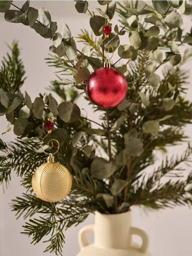 Set di 40 palline di Natale - rosso