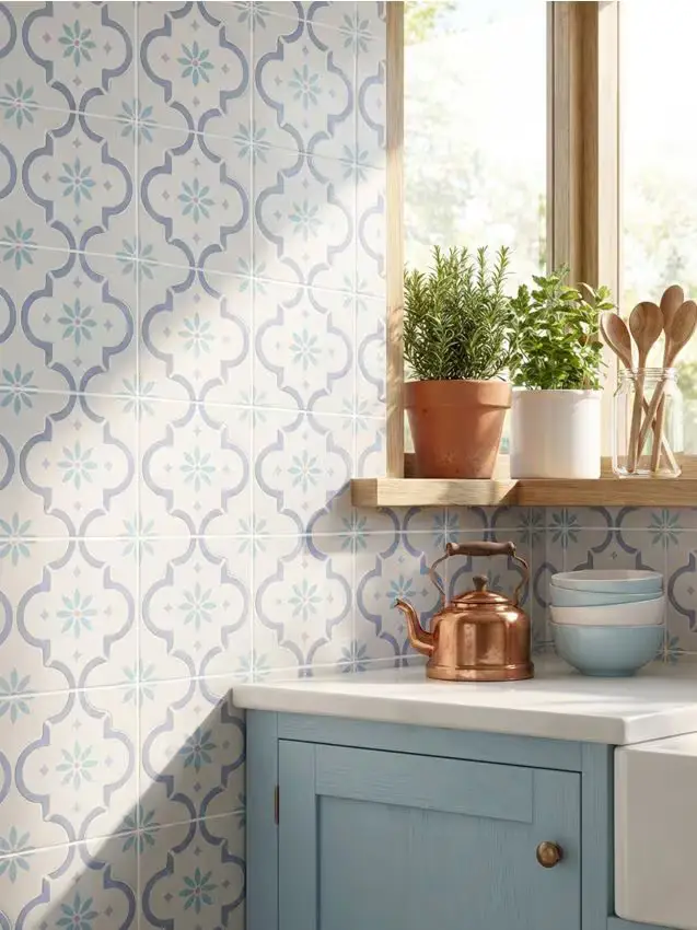 Set di adesivi murali decorativi autoadesivi 10 pack - blu pallido