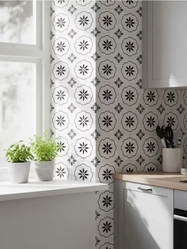 Set di adesivi murali decorativi autoadesivi 10 pack - panna