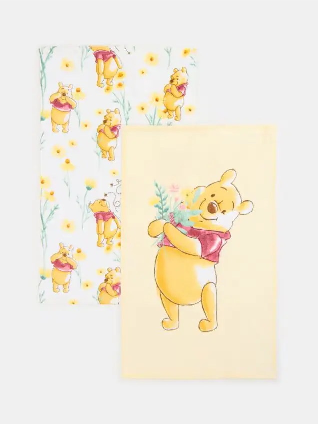 Set di asciugamani in cotone Winnie the Pooh 2 pack - multicolor