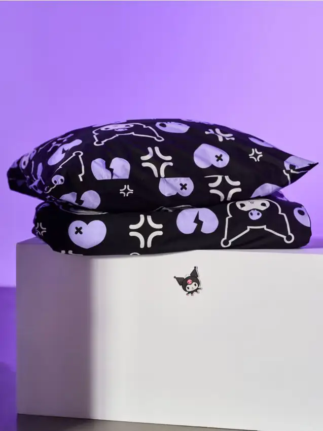 Set di biancheria da letto Kuromi - nero