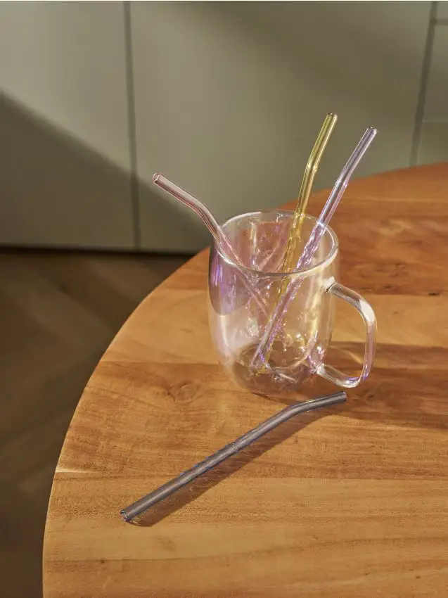 Set di cannucce con spazzolino 5 pack - multicolor