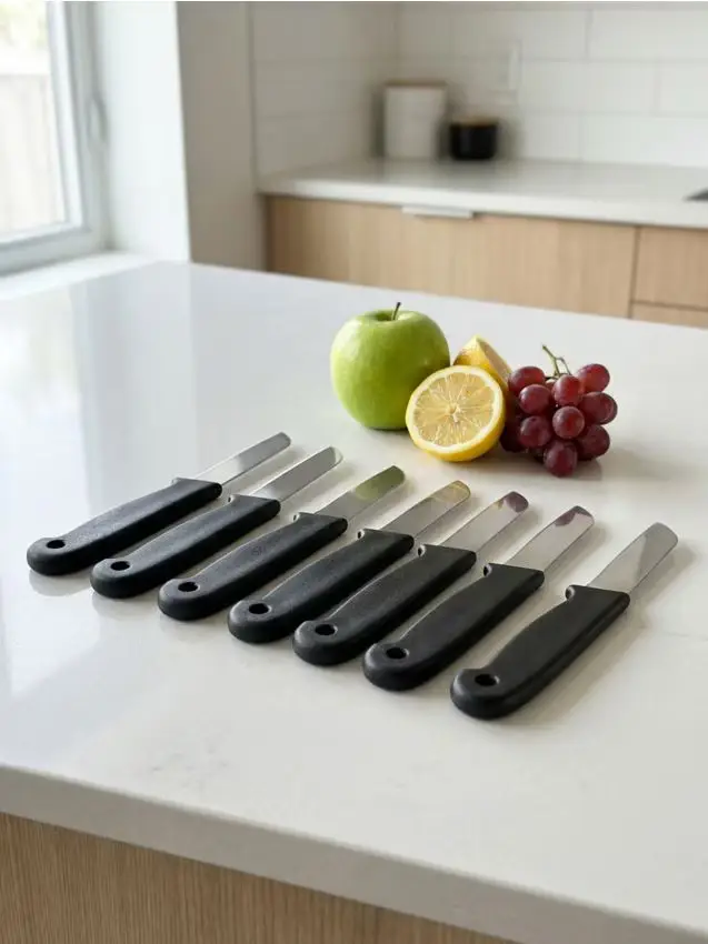 Set di coltelli da cucina 7 pack - nero