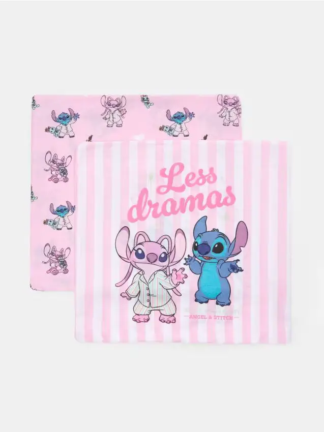 Set di federe Stitch, 2 pezzi - rosa