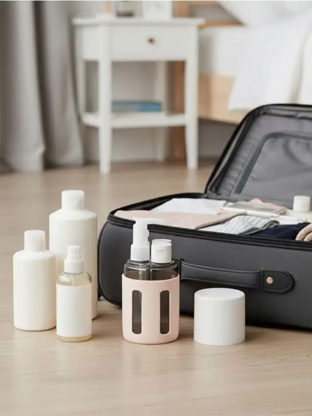 Set di flaconi da viaggio - panna