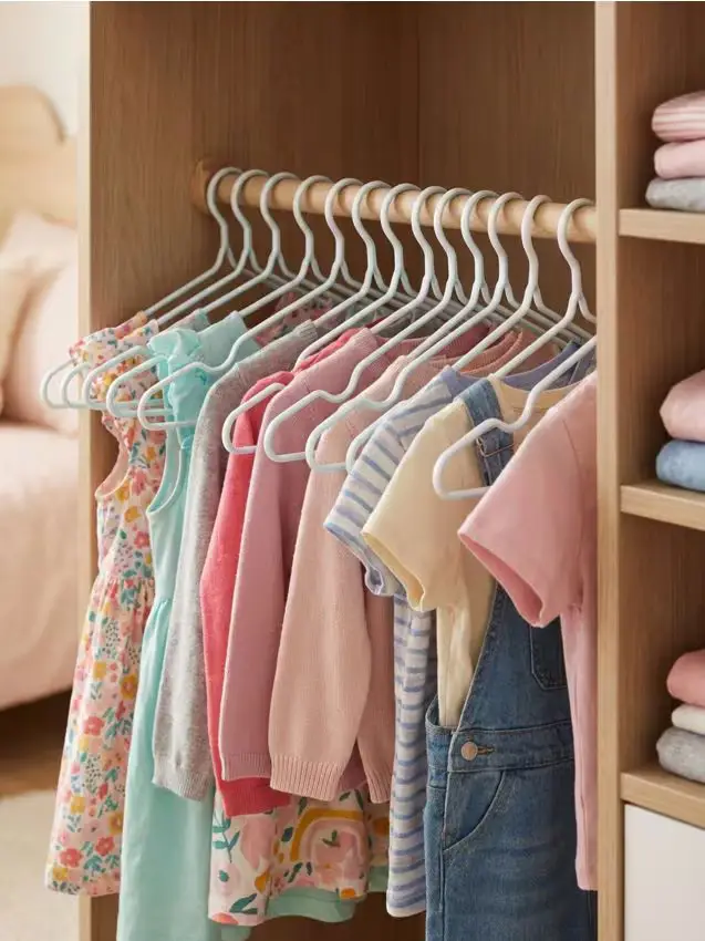 Set di grucce per bambini - 15 pezzi - turchese pallido