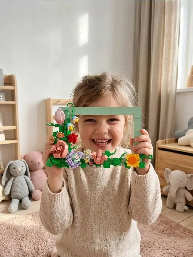 Set di mattoncini cornice per foto - multicolor