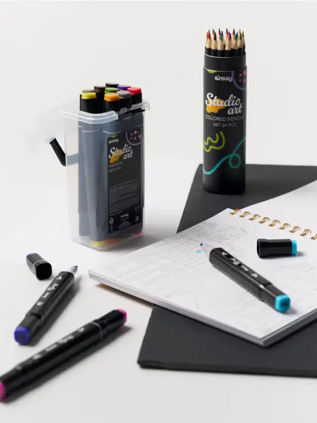 Set di pennarelli doppi - viola