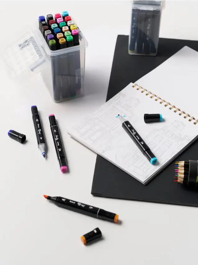 Set di pennarelli doppi - viola