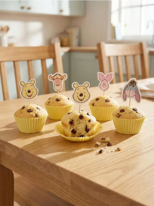 Set di pirottini e toppers per cupcake Winnie the Pooh 18 pack - multicolor