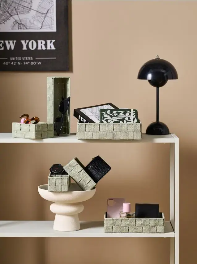 Set di scatole portaoggetti 6 pack - verde polveroso