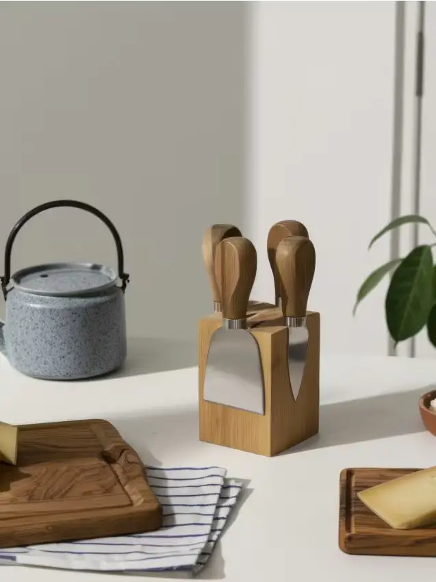 Set di spatole per formaggio - beige