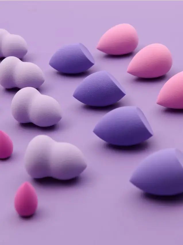 Set di spugne per trucco 16 pack - lavanda