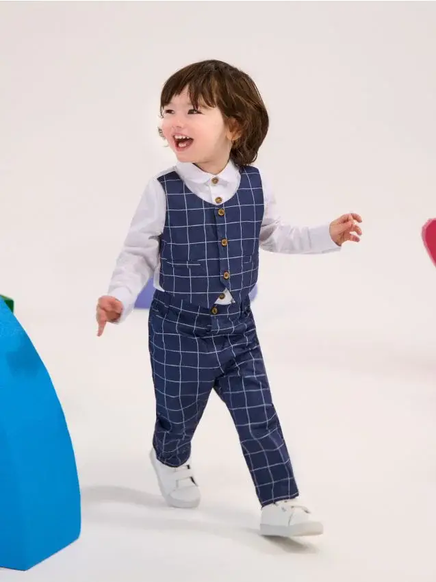 Set di tessuti - blu scuro