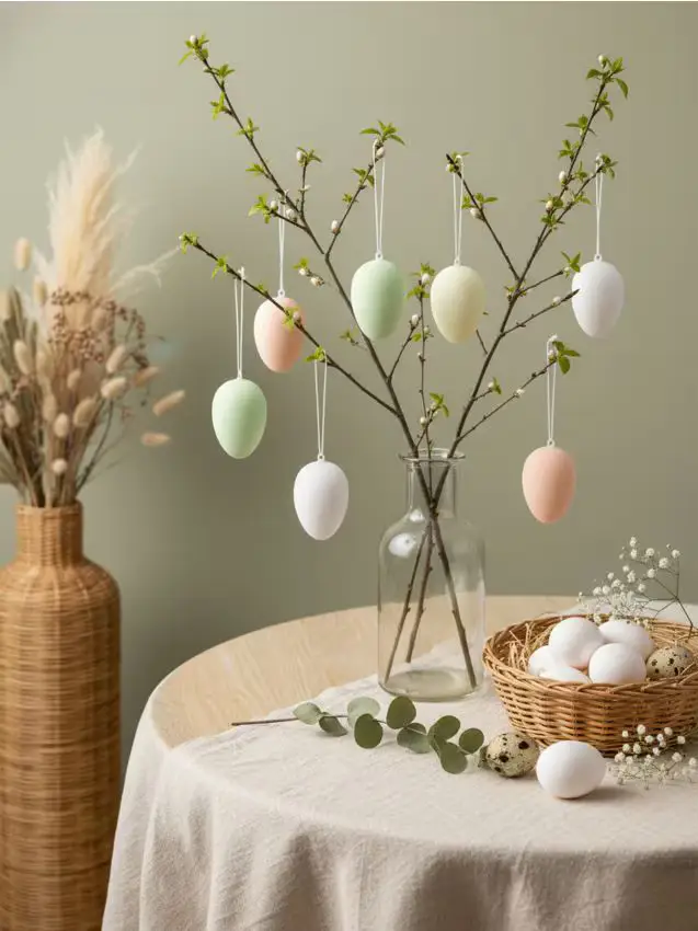 Set di uova pasquali da appendere 8 pezzi - multicolor