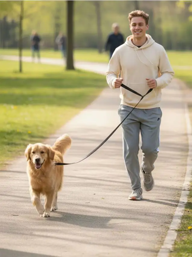 Set guinzaglio e collare per cani - nero