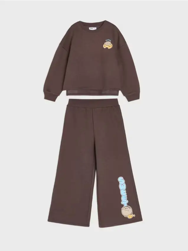 Set in cotone Pusheen the Cat - marrone