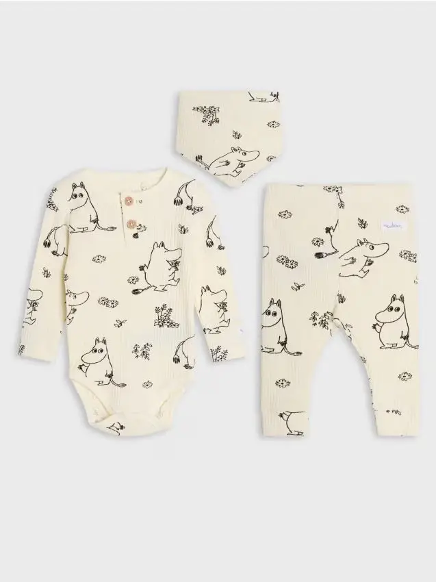 Set in cotone The Moomins - beige