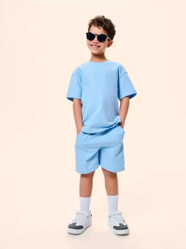 Set in jersey - azzurro